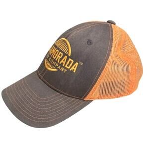 Richardson Brewery Trucker Hat Brown Snap Back Orange Mesh Baseball Cap